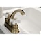 Kingston Brass KB5613PX Restoration 4" Centerset Bathroom Faucet, Antique Brass KB5613PX - alternate 5
